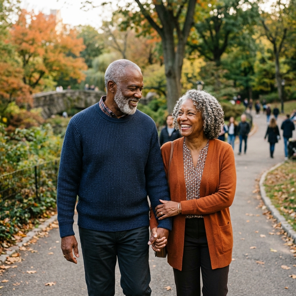 Black couple embracing